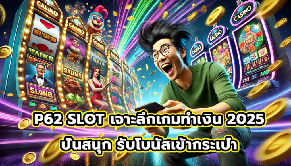 P62 SLOT เจาะลึกเกมทำเงิน 2025 ปั่นสนุก รับโบนัสเข้ากระเป๋า